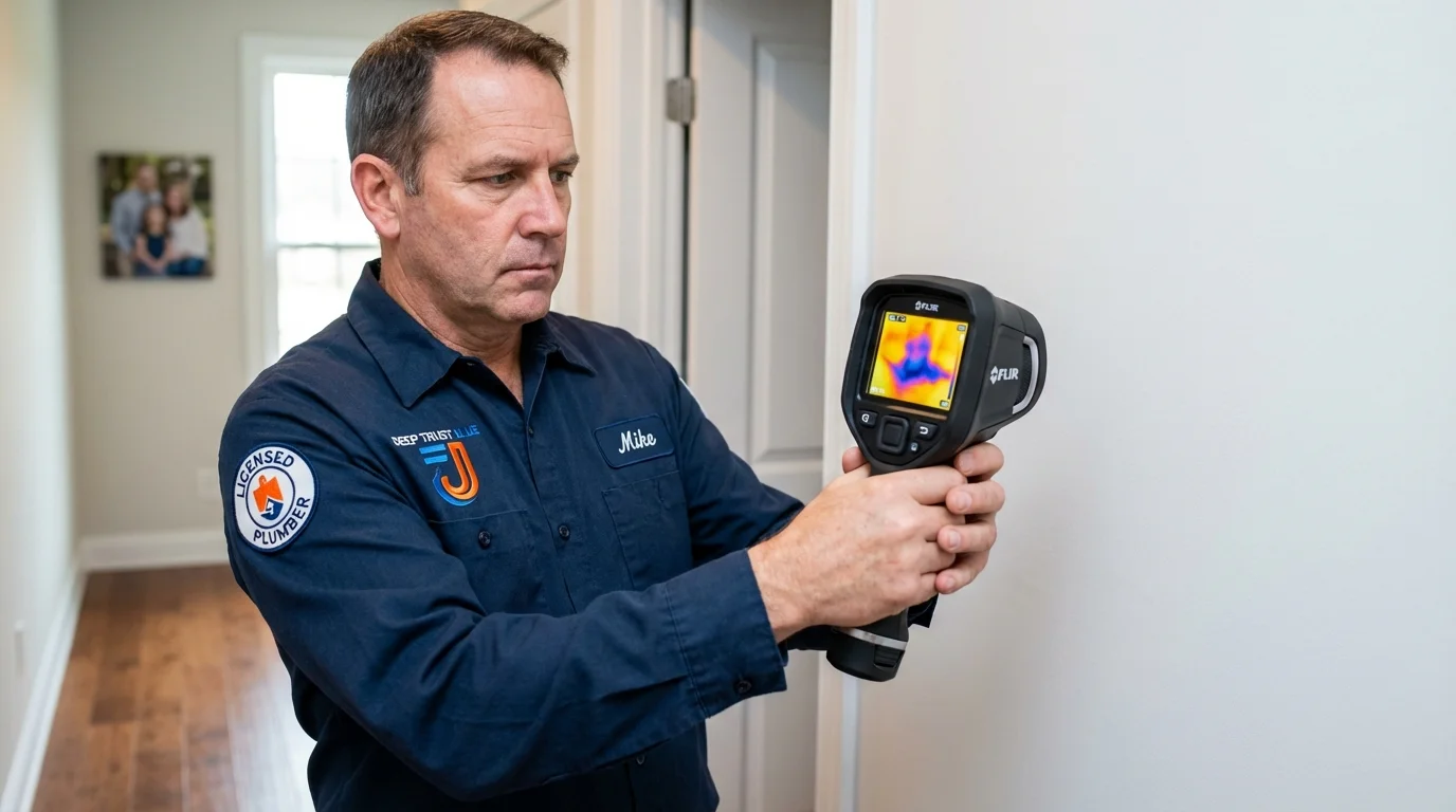 Thermal imaging leak detection by Johns Plumbing LLC in Goshen